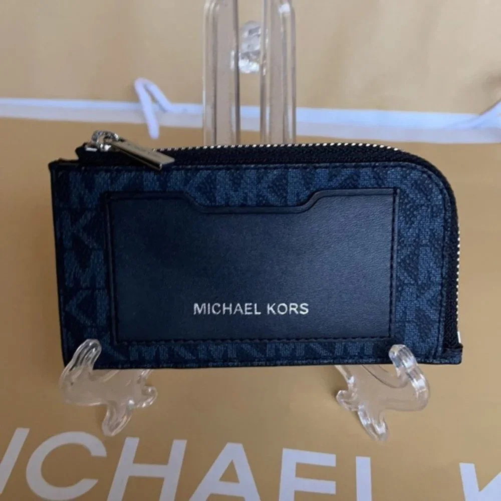Michael Kors L Zip Mini Wallet Admiral NWT